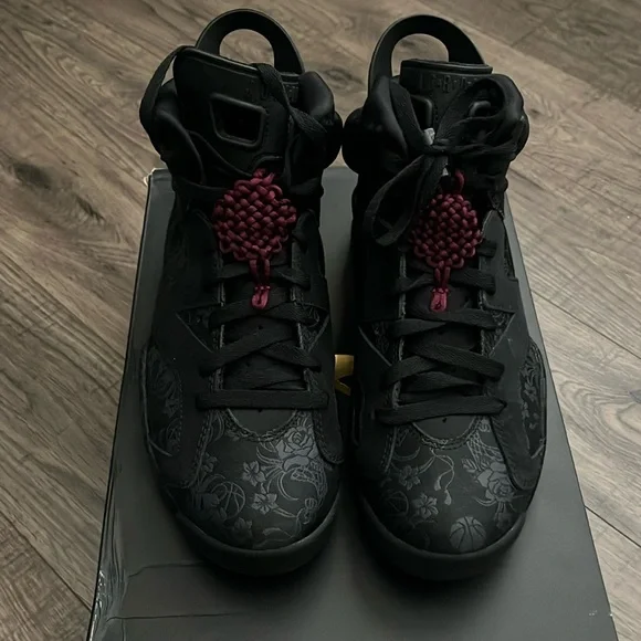 Womens Air Jordan 6 SD Triple Black - Picture 2 of 5